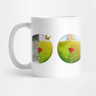 Four seasons in half T-Shirt (mug edition) Mug